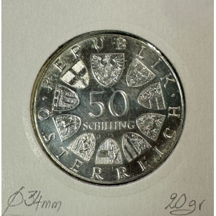 AUTRICHE - 50 SCHILLING 1974 - Pièce de Monnaie en Argent... 2