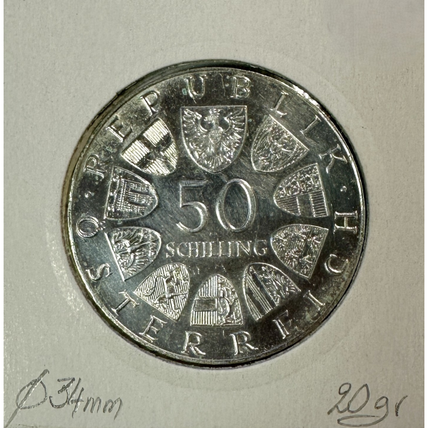 AUTRICHE - 50 SCHILLING 1974 - Pièce...