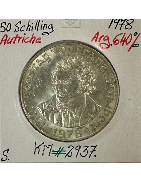AUTRICHE - 50 SCHILLING 1978 - Pièce de Monnaie en Argent // SUP