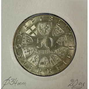 AUTRICHE - 50 SCHILLING 1978 - Pièce de Monnaie en Argent... 2