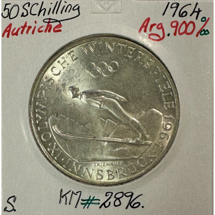 AUTRICHE - 50 SCHILLING 1964 - Pièce de Monnaie en Argent...