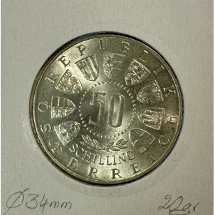 AUTRICHE - 50 SCHILLING 1964 - Pièce de Monnaie en Argent... 2