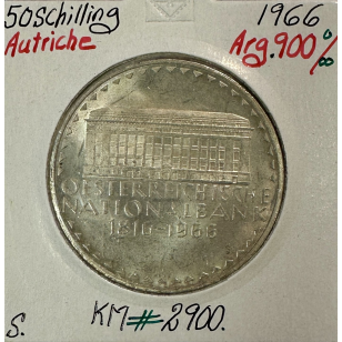 AUTRICHE - 50 SCHILLING 1966 - Pièce de Monnaie en Argent...