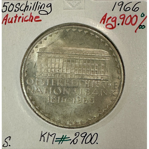 AUTRICHE - 50 SCHILLING 1966 - Pièce...