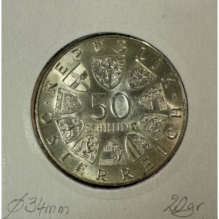 AUTRICHE - 50 SCHILLING 1967 - Pièce de Monnaie en Argent... 2