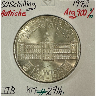 AUTRICHE - 50 SCHILLING 1972 - Pièce de Monnaie en Argent...