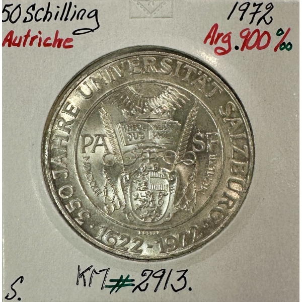 AUTRICHE - 50 SCHILLING 1972 - Pièce...