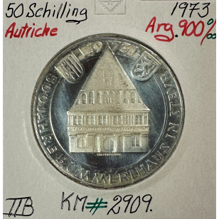 AUTRICHE - 50 SCHILLING 1973 - Pièce de Monnaie en Argent...