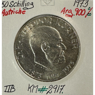 AUTRICHE - 50 SCHILLING 1973 - Pièce de Monnaie en Argent...
