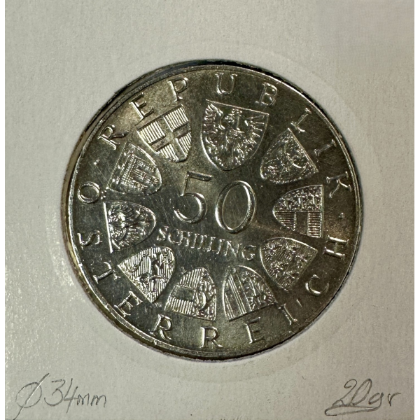 AUTRICHE - 50 SCHILLING 1973 - Pièce...