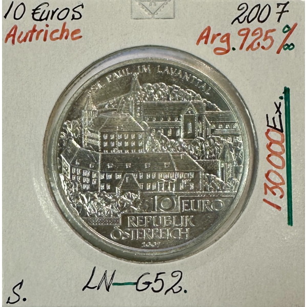 AUTRICHE - 10 EURO EN ARGENT (2007)...