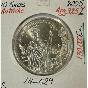 AUTRICHE - 10 EURO EN ARGENT (2005) // Qualité : SUP