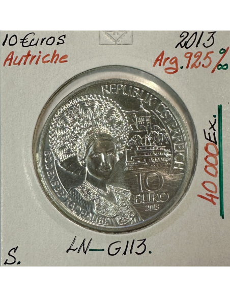 AUTRICHE - 10 EURO EN ARGENT (2013) // Qualité : SUP