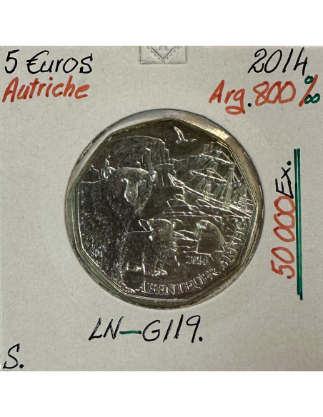 AUTRICHE - 5 EURO EN ARGENT (2014) // Qualité : SUP (REF 1)