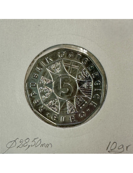 AUTRICHE - 5 EURO EN ARGENT (2014) // Qualité : SUP (REF 1)