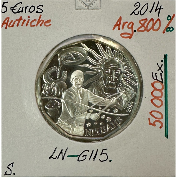 AUTRICHE - 5 EURO EN ARGENT (2014) //...