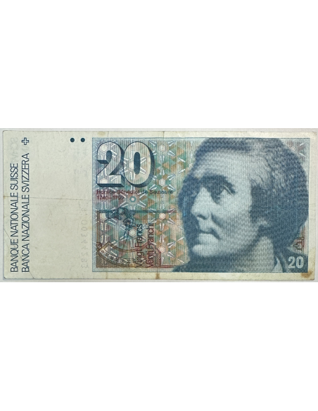 SUISSE - 20 FRANCS (Non Daté) - Billet de banque (TB)