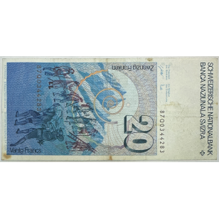 SUISSE - 20 FRANCS (Non Daté) - Billet de banque (TB) 2