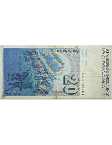SUISSE - 20 FRANCS (Non Daté) - Billet de banque (TB)