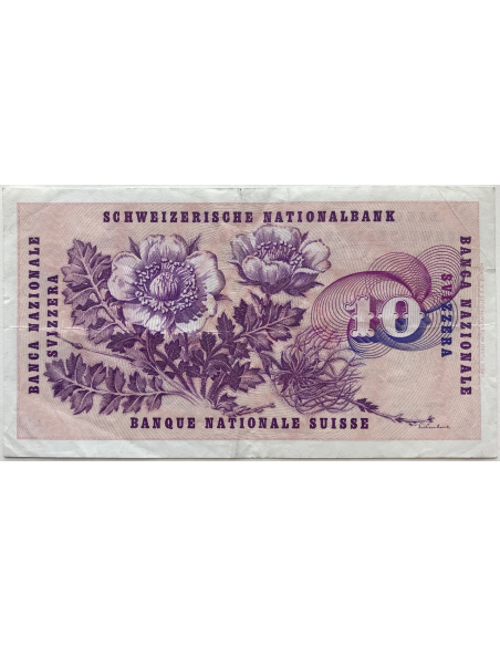 SUISSE - 10 FRANCS (1974) - Billet de banque (TB)