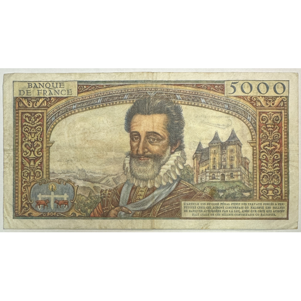 5000 FRANCS HENRY IV - 3.10.1957 -...