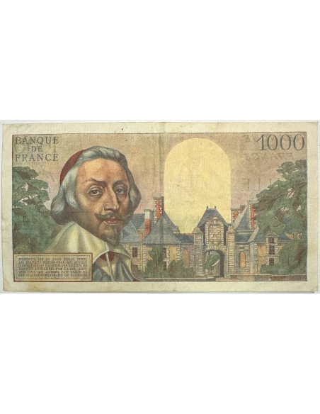 1000 FRANCS RICHELIEU (2-12-1954) Billet de banque français // TB