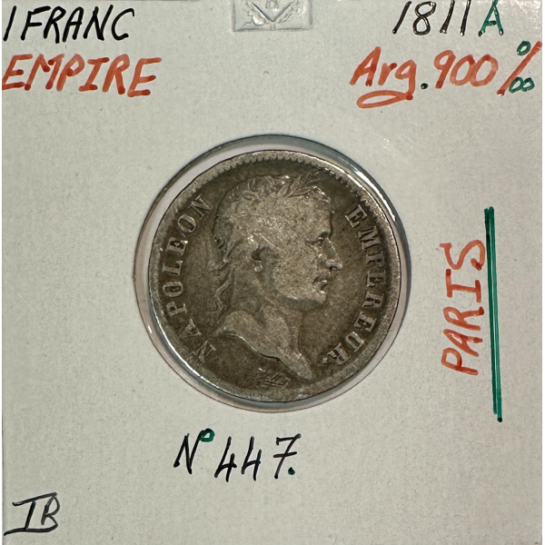 1 FRANC EMPIRE (1811 A) Pièce de...