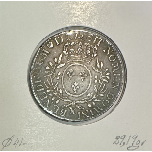 ECU aux Branches d'Olivier - LOUIS XV ( 1727 X) Monnaie... 2