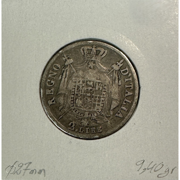 ITALIE - 2 LIRE 1809 M - NAPOLEON -...