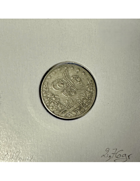 EGYPTE - 2 QIRSH (AH 1293/24) 1898 - Pièce de Monnaie en Argent // Qualité : TB