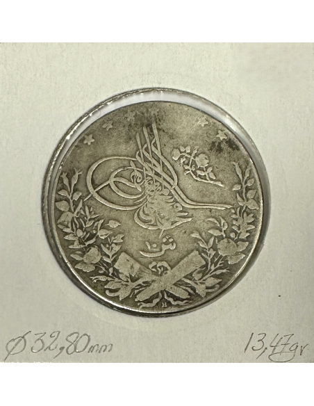 EGYPTE - 10 PIASTRES 1913 (AH 1327) Pièce de Monnaie en Argent // Qualité : TB