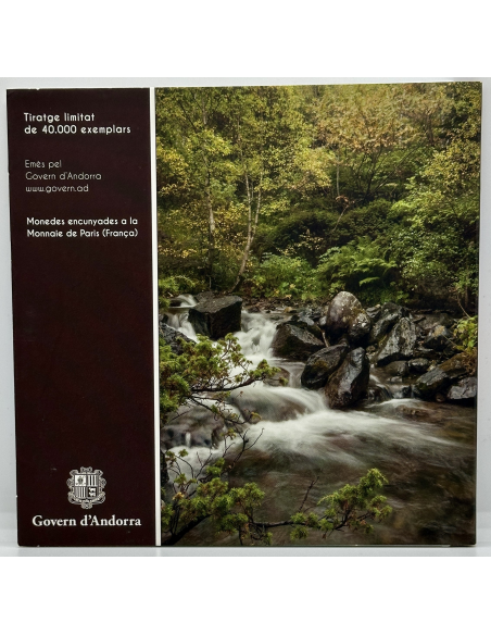 ANDORRE - Coffret Brillant Universel 2015 - Série officielle des Euro en BU