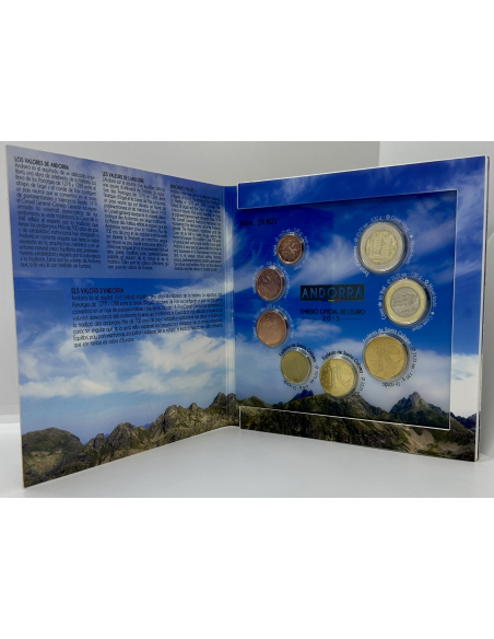 ANDORRE - Coffret Brillant Universel 2015 - Série officielle des Euro en BU