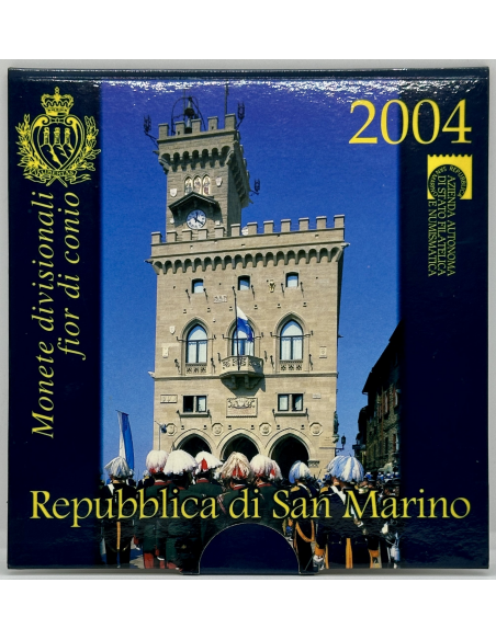 SAINT-MARIN - Coffret Brillant Universel 2004 - Avec la Pièce de 5 Euro Argent