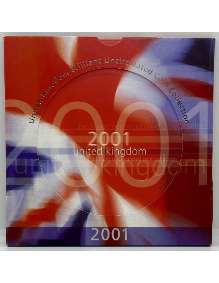 ROYAUME UNI - Coffret BU 2001 - 9 pièces de monnaie // Coin Collecting