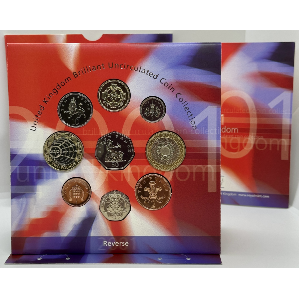 ROYAUME UNI - Coffret BU 2001 - 9...