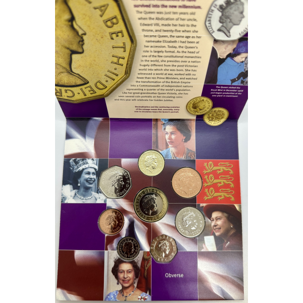 ROYAUME UNI - Coffret BU 2002 - 8...