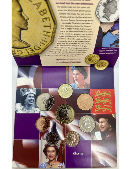 ROYAUME UNI - Coffret BU 2002 - 8 pièces de monnaie // Coin Collecting