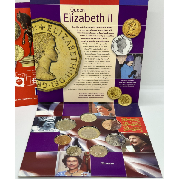 ROYAUME UNI - Coffret BU 2002 - 8...