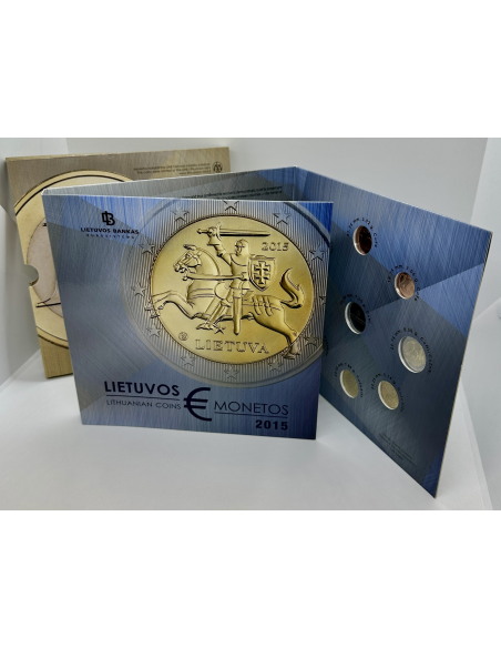 Lituanie - Coffret Brillant Universel 2015 avec Médaille