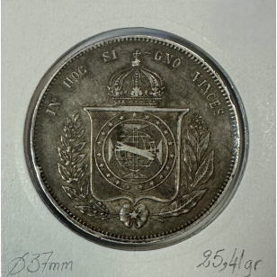 BRESIL - 2000 REIS 1855 - Pièce de Monnaie en Argent //... 2