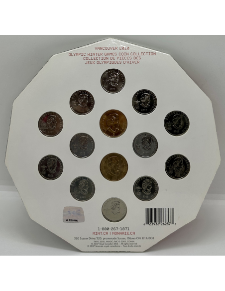 CANADA - 14 Pièces de Monnaie de Collection // J.O d'Hiver, Vancouver 2010