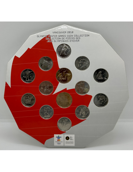 CANADA - 14 Pièces de Monnaie de Collection // J.O d'Hiver, Vancouver 2010