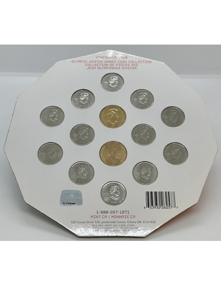 CANADA - 14 Pièces de Monnaie de Collection // J.O d'Hiver, Vancouver 2010