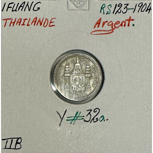 THAILANDE - 1 FUANG RS 123-1904 - Pièce de Monnaie en...