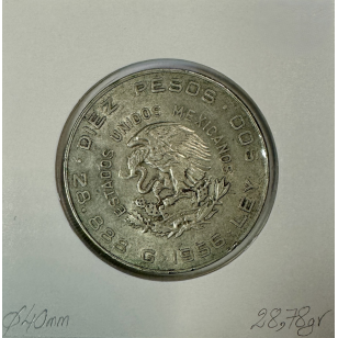 MEXIQUE - 10 PESOS 1956 - Pièce de Monnaie en Argent //... 2