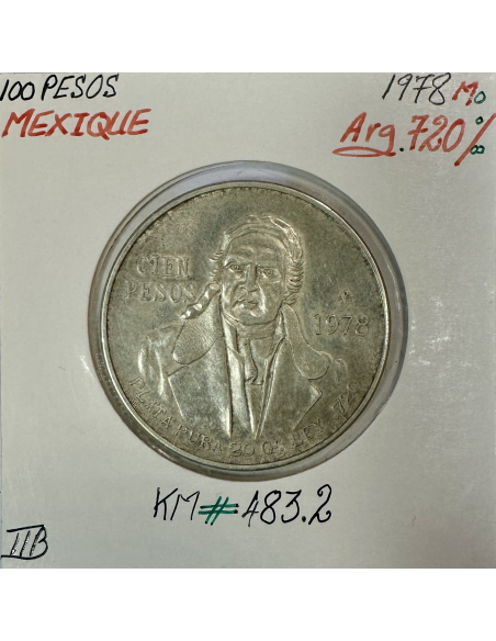 MEXIQUE - 100 PESOS 1978 Mo - Pièce de Monnaie en Argent // Qualité : TTB