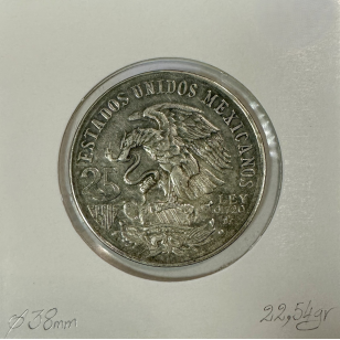 MEXIQUE - 25 PESOS 1968 - Pièce de Monnaie en Argent //... 2