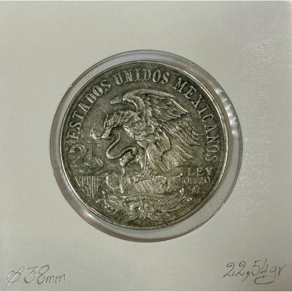 MEXIQUE - 25 PESOS 1968 - Pièce de...