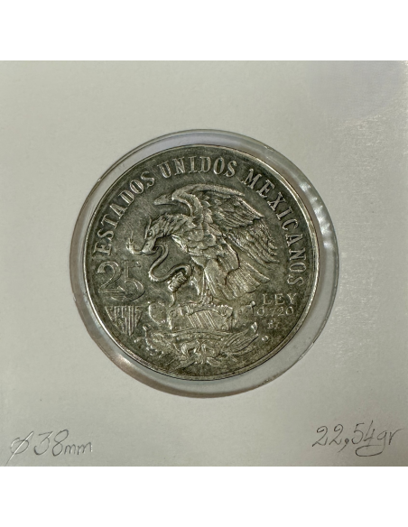 MEXIQUE - 25 PESOS 1968 - Pièce de Monnaie en Argent // Qualité : TB